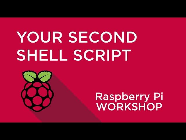 Raspberry Pi Workshop - Chapter 3  - Your Second Shell Script
