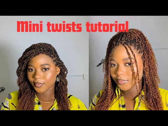 Mini Twists Tutorial With Extensions (Ft QVR Hair Kinky Extensions)