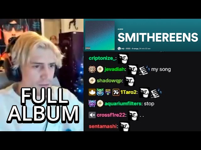 xQc and Chat react to SMITHEREENS Album for the first time (FULL VOD)