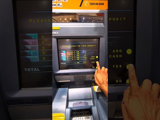 Maybank Cash Deposit from ATM #viralvideo #shortvideo #maybank2u #online
