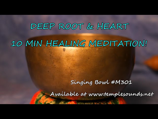 DEEP ROOT & HEART 10 MIN HEALING MEDITATION! MEDIUM BOWL #M301 ~ WWW.TEMPLESOUNDS.NET
