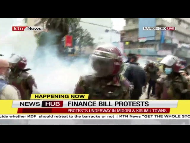 Police lob teargas at small gatherings in Nairobi CBD