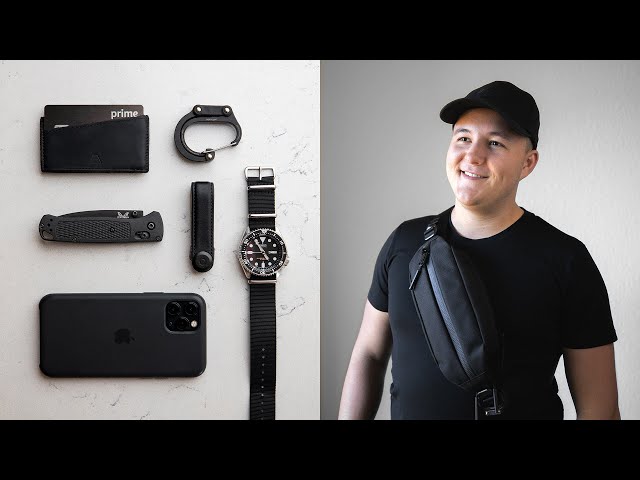Minimal All Black EDC | Fanny Pack Everyday Carry