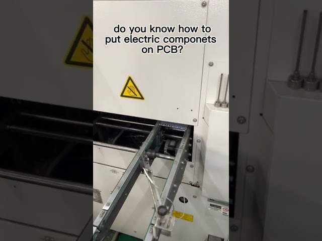 Do you know how to put the electric compnets on PCB?