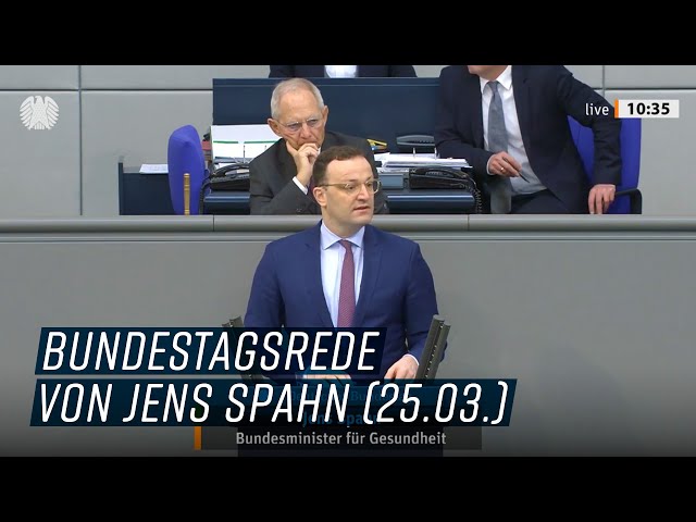 Bundestagsrede von Jens Spahn am 25.03.2020
