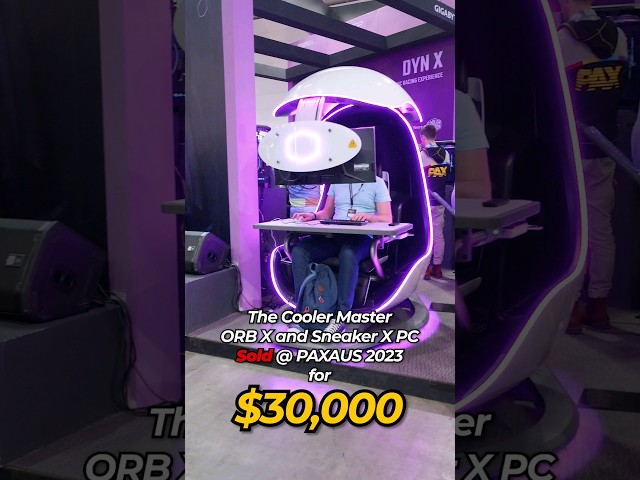Someone bought the Cooler Master Orb X and Sneaker X at #paxaus2023 for $30,000!