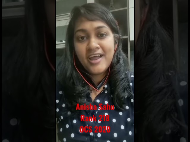 Anisha Sahu | Rank 218 | OCS 2020 #upsc #opsc #kalingaias #oas #ops #odisha #trending #shorts