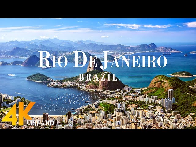 Rio De Janeiro 4K drone view • Aerial View Over Rio De Janeiro | Relaxation film with calming music