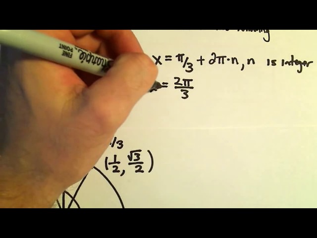 Solving a Basic Trigonometric Equation, Example 1