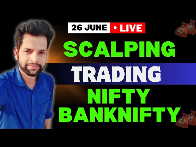 🔴Nifty Banknifty Live Trading || 26 June || Banknifty Expiry Trading 💸 ||