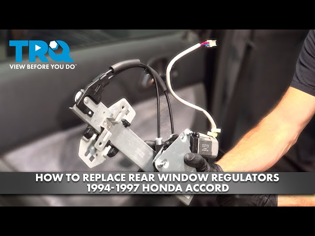 How to Replace Rear Window Regulators 1994-1997 Honda Accord