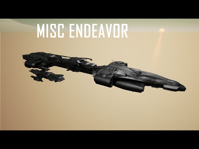 Endeavor 3D view (Connie for scale)