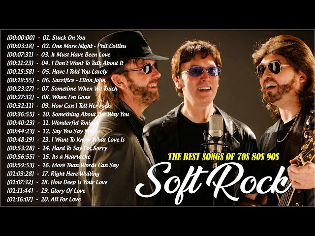 Soft Rock Hits 70s 80s 90s  ✔  Bee Gees, Lioenl Richie, Rod Stewart, Hall & Oates, America, Lobo
