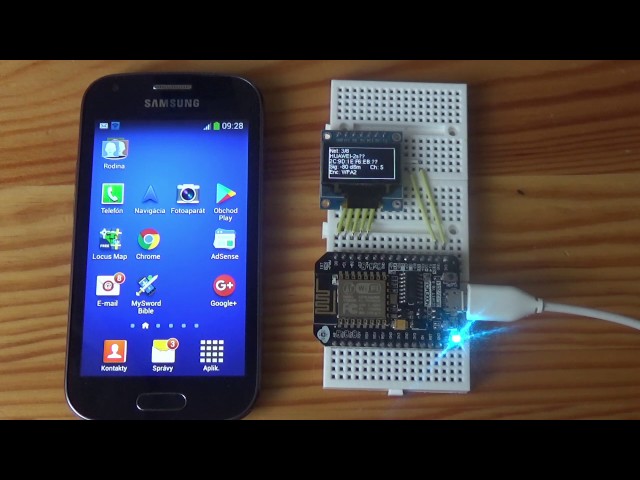 ESP8266 WiFi Scanner (OLED, NodeMCU, Arduino IDE)