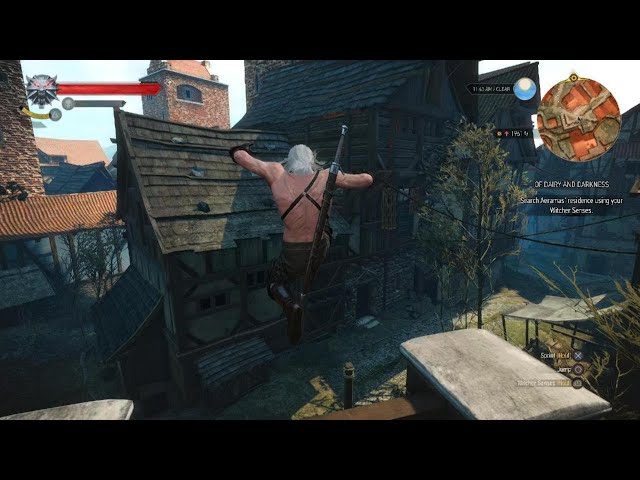 Geralt almost dies, but winds howling