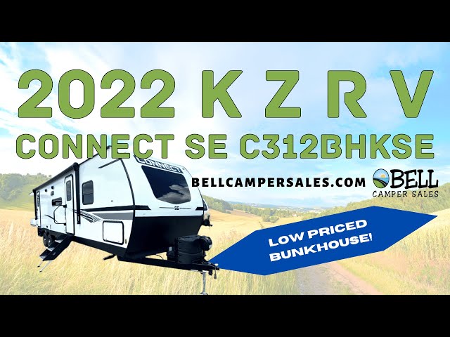 Tour the new 2022 KZ Connect SE travel trailer C312BHKSE with amazing standard features!
