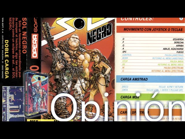 Sol Negro by Opera Soft, review of the microcomputer classic #retrogaming #amstrad #solnegro
