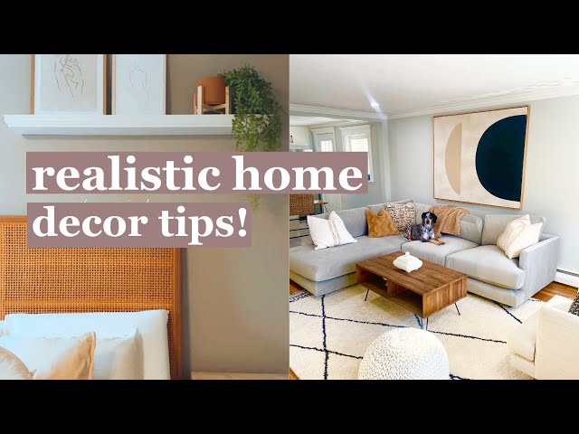 realistic home decor tips | finding your design style!