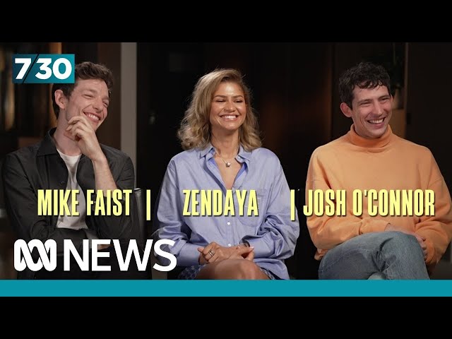 Zendaya and co-stars Josh O'Connor and Mike Faist on making their new film Challengers | 7.30