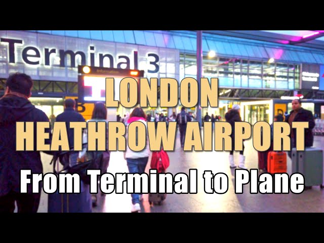 LONDON HEATHROW AIRPORT (LHR) TERMINAL 3 | Security check | Departure Hall | 4K 60 FPS 1st Person