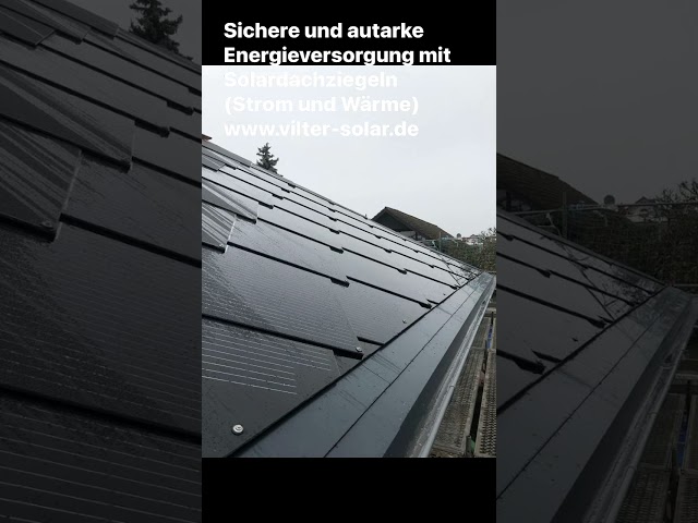 Sichere Energieversorgung mit www.vilter-solar.de #solarroof #solarpower #autarkie