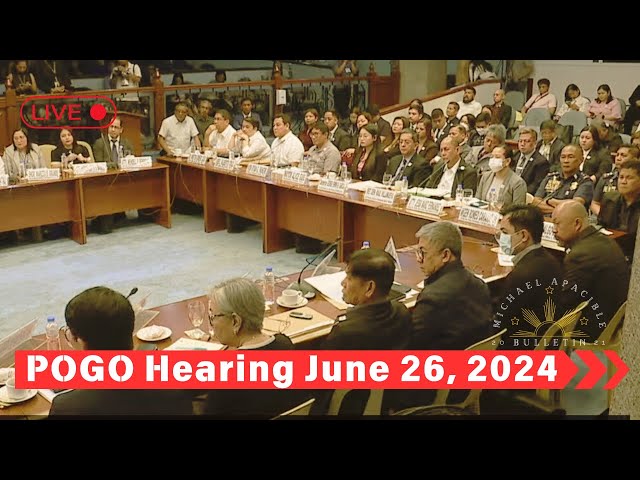 Alice Guo Hearing Live !! Pampanga POGO Hearing !! Tarlac POGO Hearing !! June 26, 2024