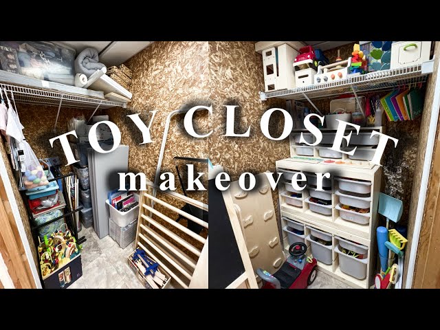 TOY CLOSET MAKEOVER | Montessori inspired | Toy Rotation Storage