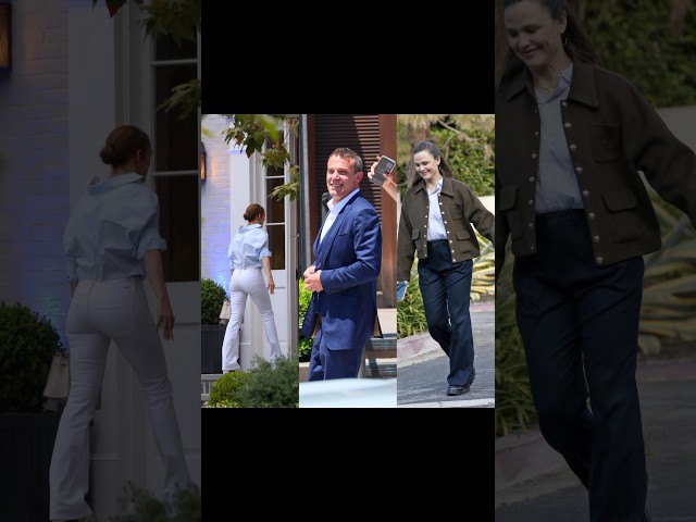 Jennifer Lopez and Jennifer Garner spotted arriving at Ben Affleck’s rental home