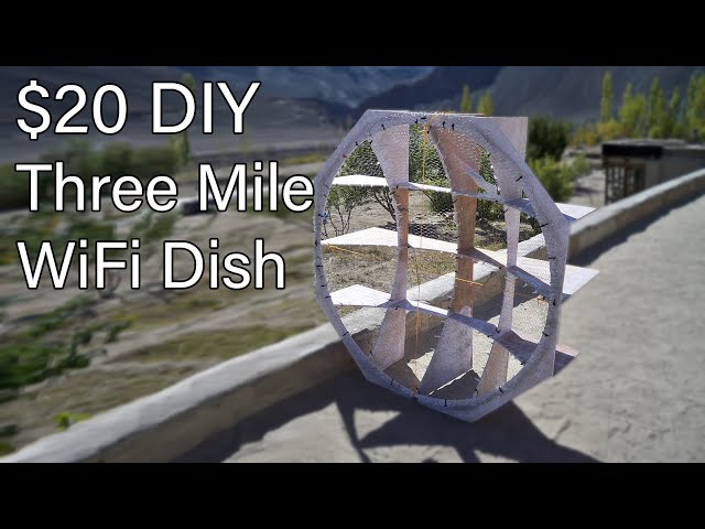 $20 WiFi Dish with three mile range