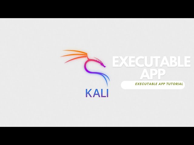 How to install executable app on Kali linux