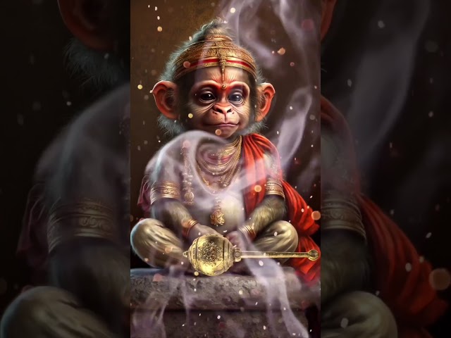 littlewood Hanuman/The photodisplay ofbaby Hanumaris wonderful to watch withgreat devotional ecstasy