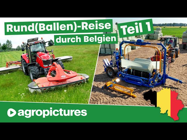 Landwirtschaft in Belgien 🇧🇪🚜🐮🌾 Umstellung auf Bio und Rundballen | Quaderballenwickler | Göweil BNL