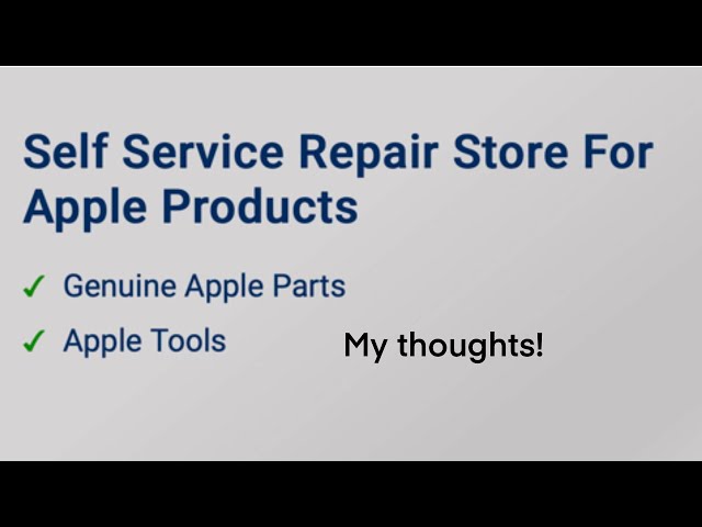 Apple Self Service Repair Program is here... #shorts