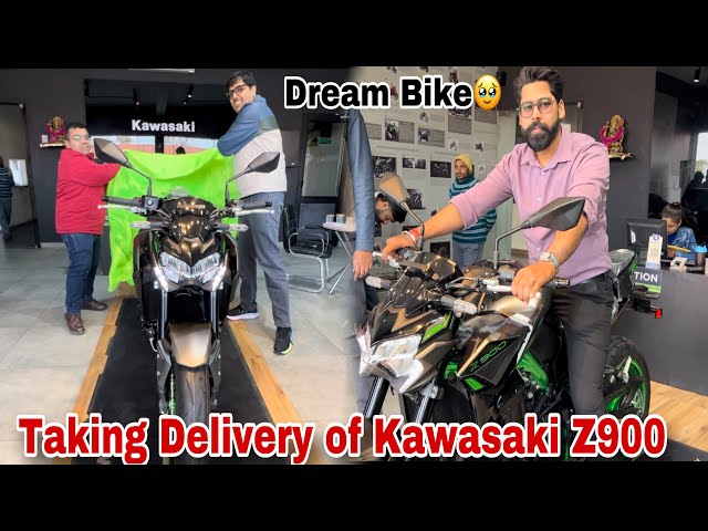 Finally taking delivery of KAWASAKI Z900 || Z900 || Super Bike Kawasaki Z900😍
