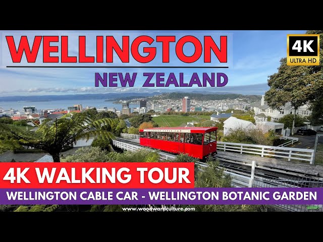 Wellington Cable Car | Wellington Botanic Gardens in Autumn 2024 | New Zealand 4K Walking Tour
