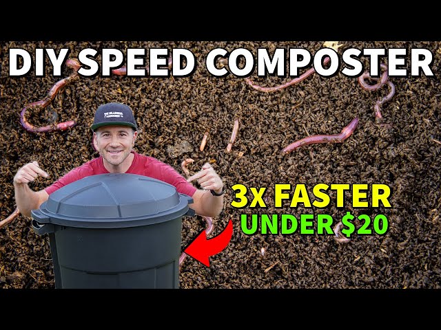 How To Make Unlimited Compost FAST In A $20 Trash Can: EASY DIY Guide