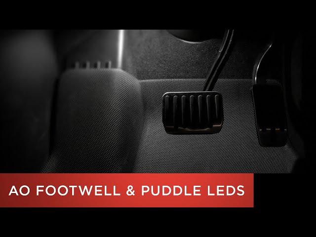 Tesla Model 3 Quick Video | Abstract Ocean Puddle & Footwell LED Installation