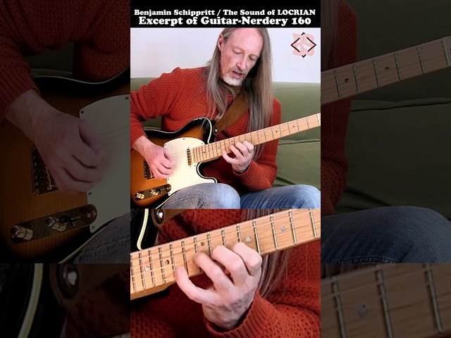 Dark & Sinister Solo 🎸😈  The Locrian Mode (Guitar-Nerdery 160 Mastering the LOCRIAN MODE) #shorts