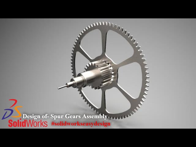 Solidworks Tutorial # 175 How to Make a Spur Gears Assembly in Solidworks by Solidworks Easy Design