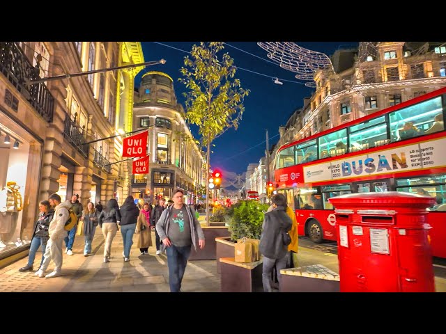 An Evening Walk in Central London filmed with DJI Osmo Pocket 3 in 4K HDR