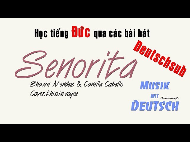 Học Tiếng Đức Qua Bài Hát - Senorita von Shawn Mendes & Camila Cabello - Musik mit Deutsch