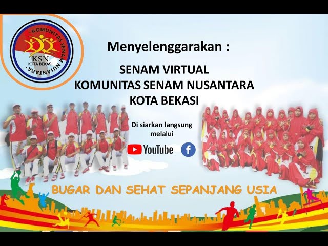 SENAM VIRTUAL - Komunitas Senam Nusantara Kota Bekasi - Bersama Anggota DPRD Kota Bekasi