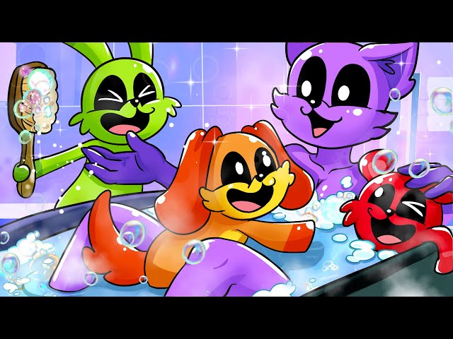 Poppy Playtime 3 New Animation: CATNAP Having Bath With Smiling Critters?! | Playtime TDC