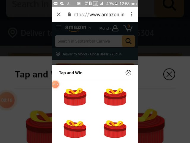 Great Indian Festival Tap and Win Amazon Quiz answers today: win Samsung Watch, Rs 25,000 and more