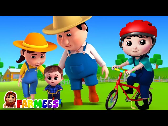 Lass uns fahrrad fahren lehrlied für kinder durch Farmees