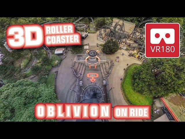 VR Roller Coaster OBLIVION - Don´t look down | VR180 3D experience | onride POV Alton Towers