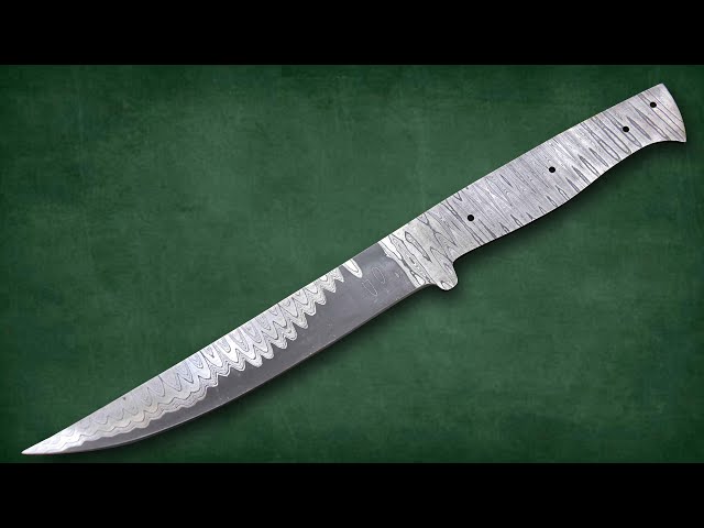 Fillet Knife Fisherman's Filet  Hand Forged Damascus Steel Fillet Blank Blade  ,Knife Making Supply