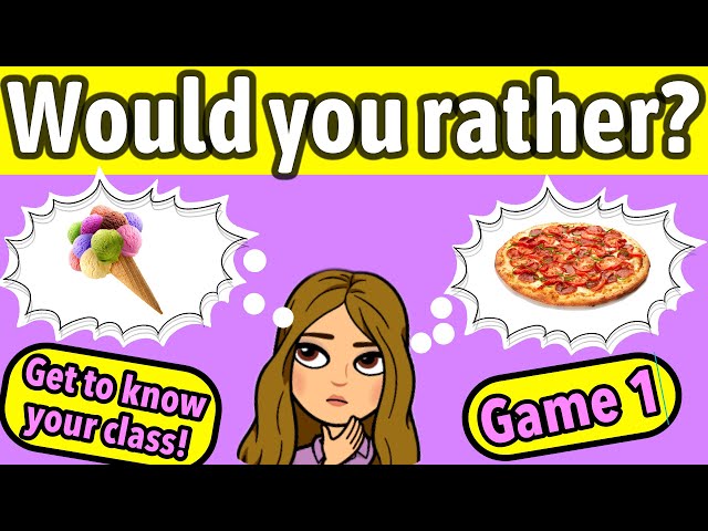 Would You Rather GAME for KIDS | Get To KNOW Your Class | Miss Ellis 💜