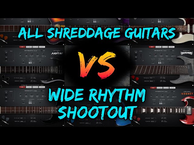Shreddage 3 Guitars Compared: Wide Rhythm & Arp Playing