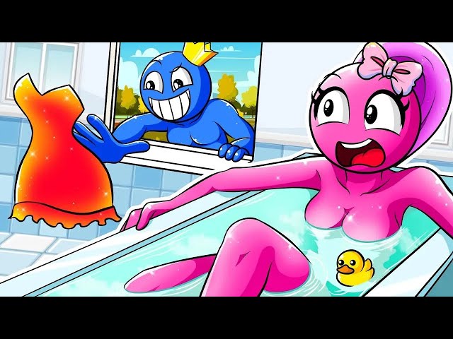 RAINBOW FRIENDS 2D ANIMATION: BLUE, Don't Steal My Clothes Again! | Rainbow BanBan TDC Animation